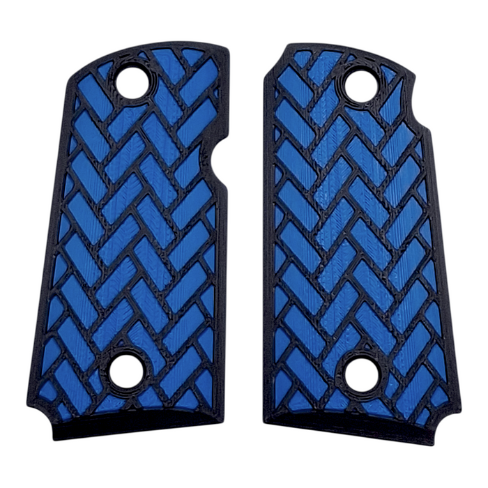 Blue & Black Weave Printed Kimber Micro 9 Grips