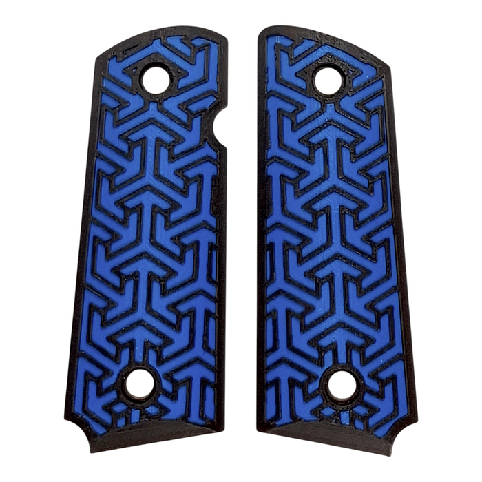 Blue & Black Tritessel Printed 1911 Grips (Compact)