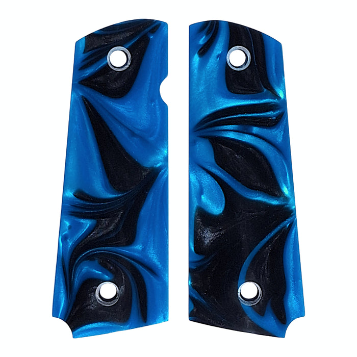 Blue & Black Pearl 1911 Grips (Full Size)