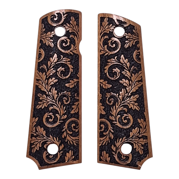 Cherry Inked Floral Grips Compatible/Replacement for Browning 1911-22 1911-380