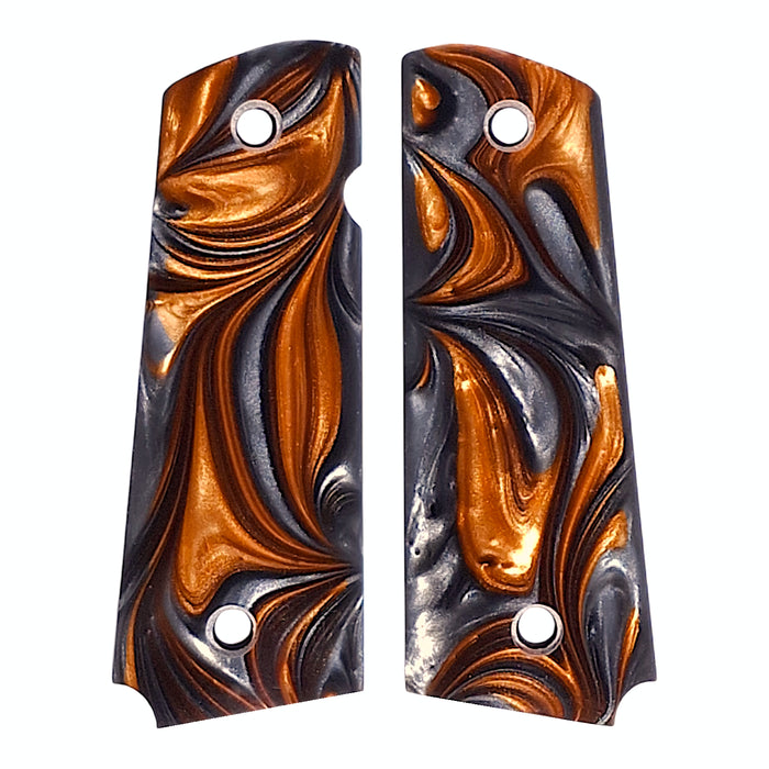 Copper & Silver Pearl 1911 Grips (Full Size)