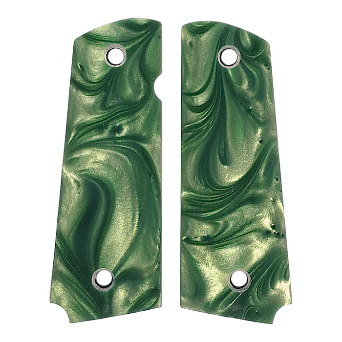 Dark Green Pearl 1911 Grips (Full Size) X