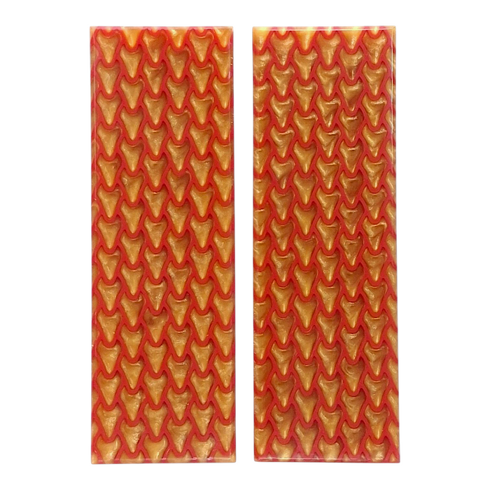 Gold & Red Dragon Scale Patterned Pearl Scale Sets