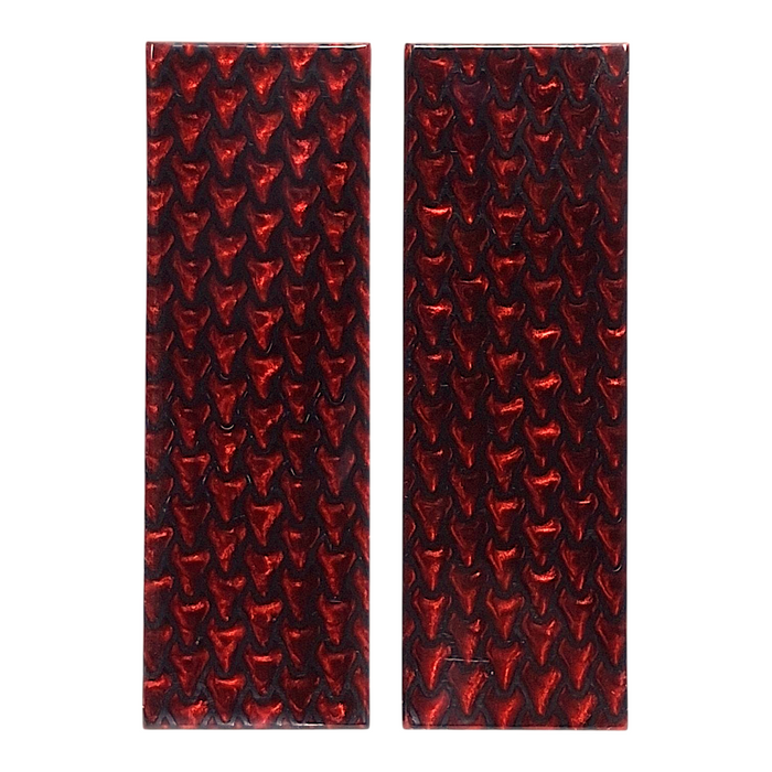 Red & Black Dragon Scale Patterned Pearl Scale Sets