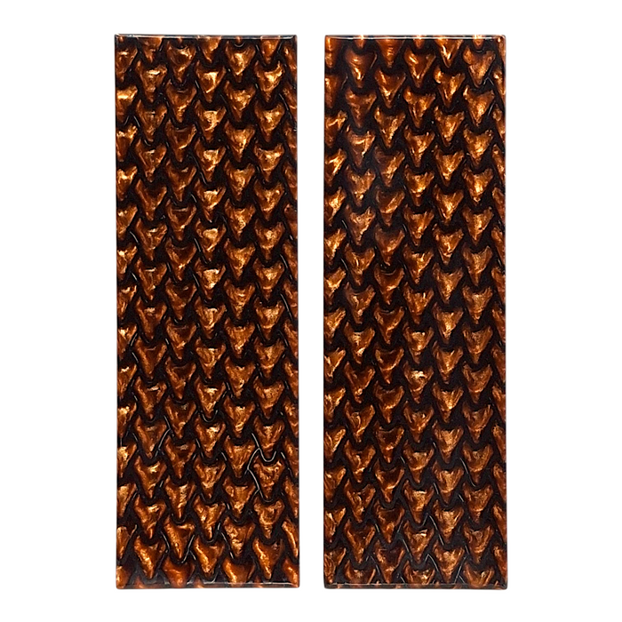 Copper & Black Dragon Scale Patterned Pearl Scale Sets