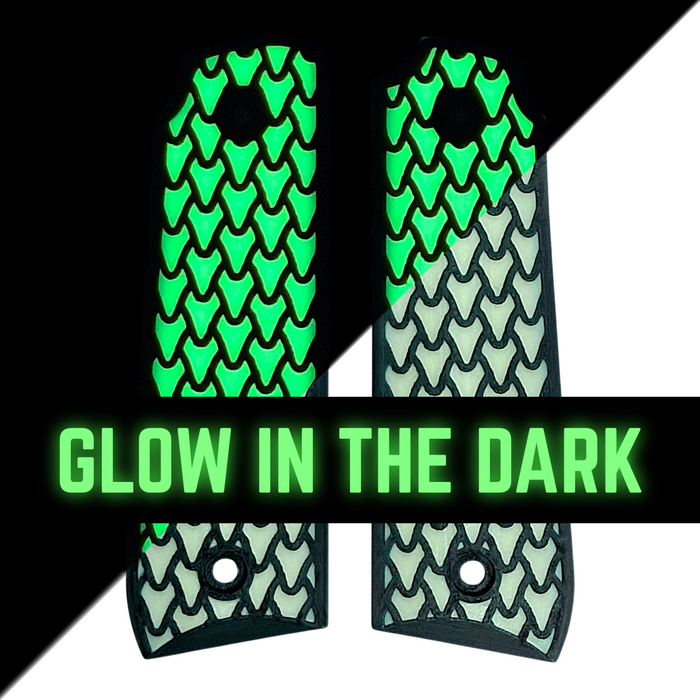 Glow in the Dark Dragon Scale Printed Ruger Mark IV 22/45 Grips