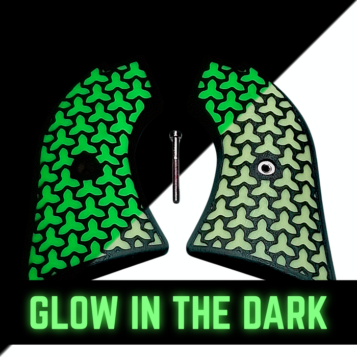 Glow in the Dark & Black Fusion Printed Heritage Rough Rider Grips