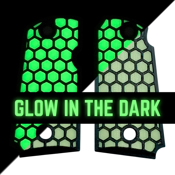 Glow in the Dark Honeycomb Printed Kimber Micro 9 Grips