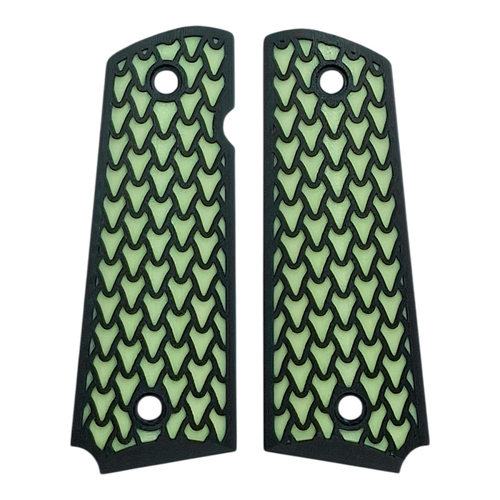 Glow in the Dark Dragon Scale Printed 1911 Grips (Full Size)