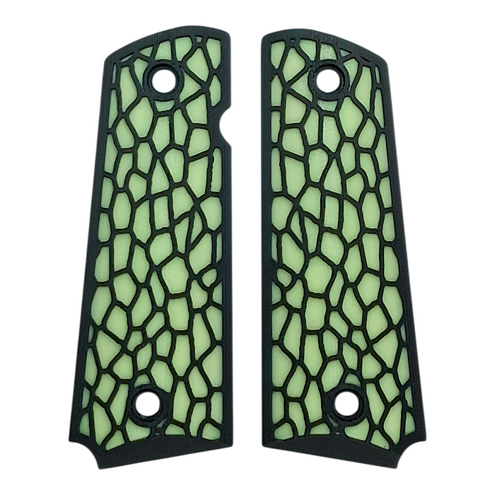 Glow in the Dark Reptile Printed 1911 Grips (Full Size)