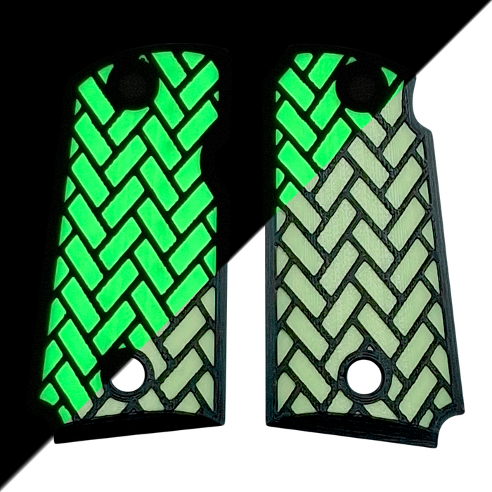 Glow in the Dark Weave Printed Kimber Micro 9 Grips