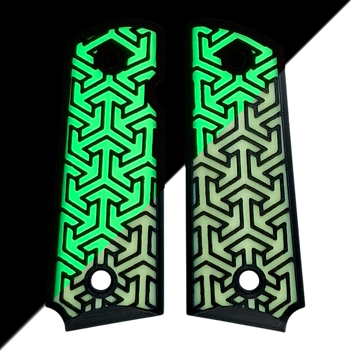Glow in the Dark Tritessel Printed 1911 Grips (Compact)