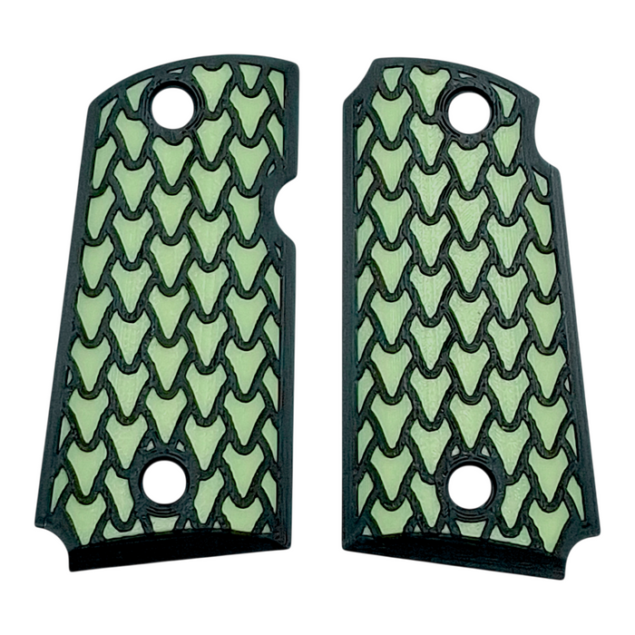 Glow in the Dark Dragon Scale Printed Kimber Micro 9 Grips