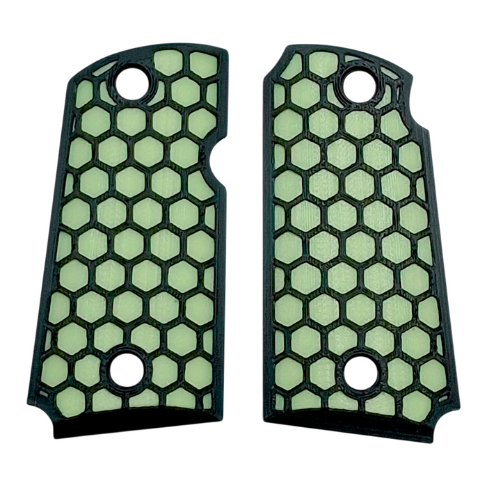 Glow in the Dark Honeycomb Printed Kimber Micro 9 Grips