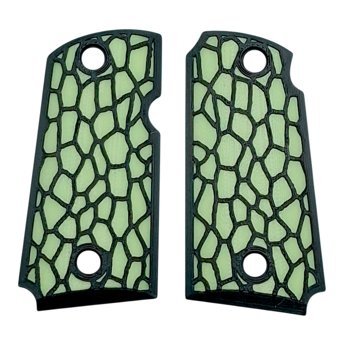 Glow in the Dark Reptile Printed Kimber Micro 9 Grips