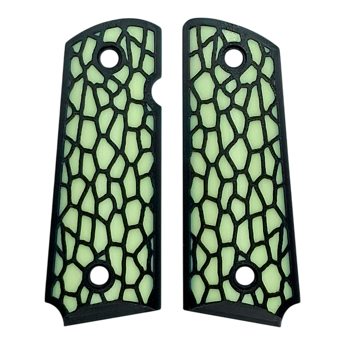 Glow in the Dark Reptile Printed 1911 Grips (Compact)