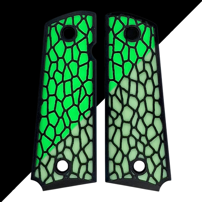 Glow in the Dark Reptile Printed 1911 Grips (Full Size)