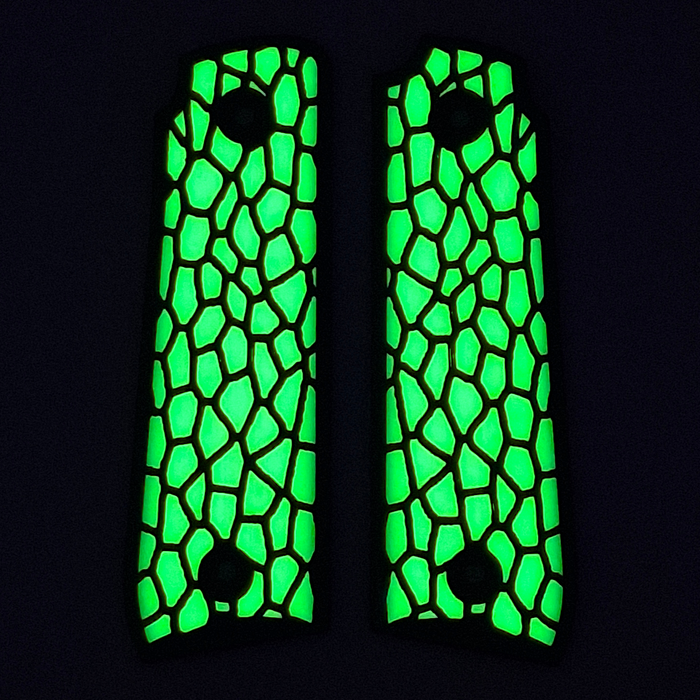 Glow in the Dark Reptile Printed Ruger Mark IV 22/45 Grips