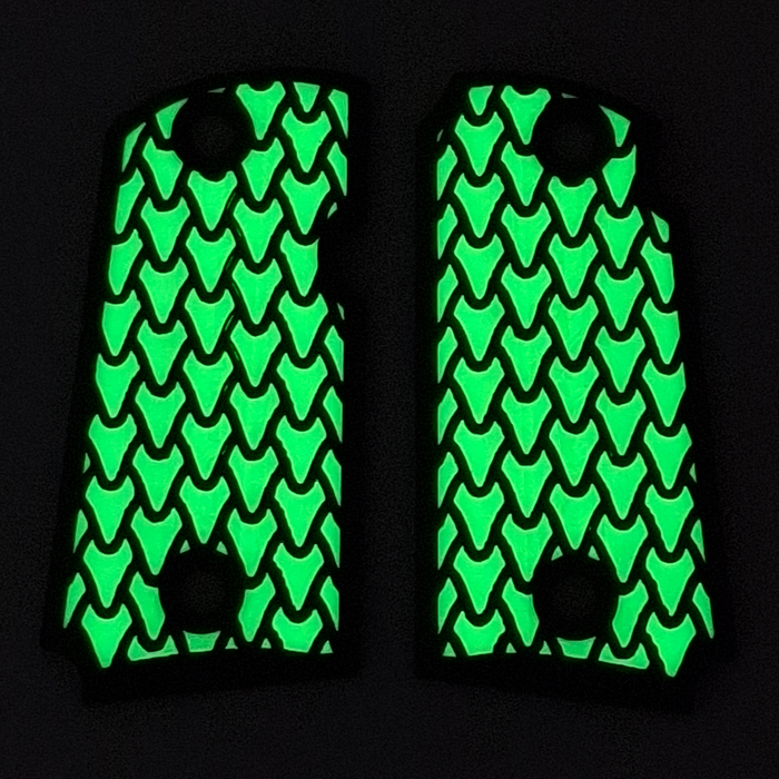 Glow in the Dark Dragon Scale Printed Kimber Micro 9 Grips