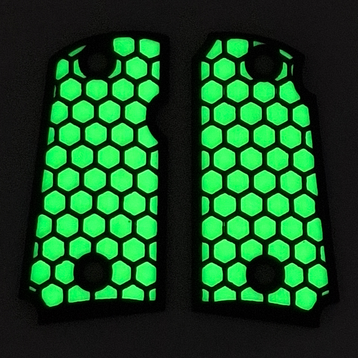Glow in the Dark Honeycomb Printed Kimber Micro 9 Grips