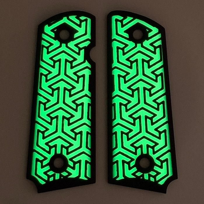 Glow in the Dark Tritessel Printed 1911 Grips (Compact)