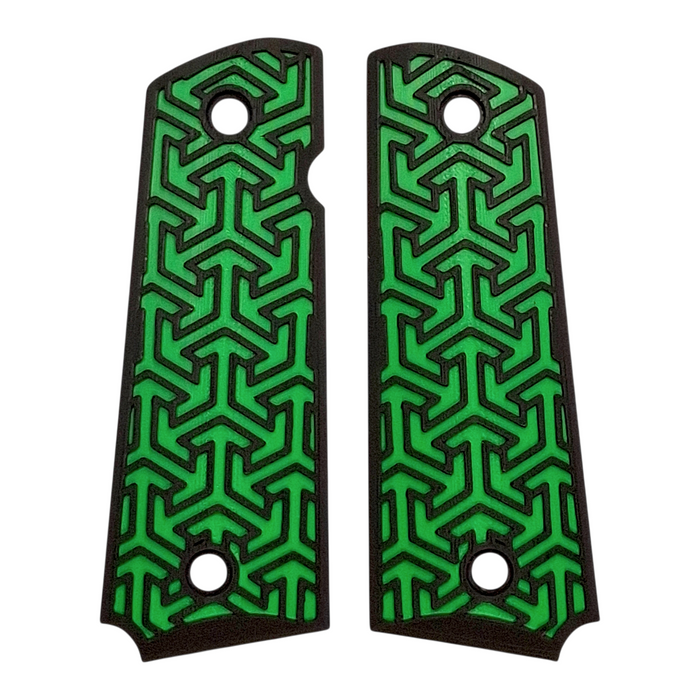 Green & Black Tritessel Printed 1911 Grips (Full Size)