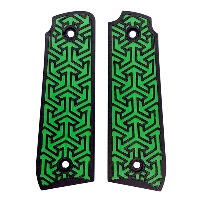 Green & Black Tritessel Printed Ruger Mark IV 22/45 Grips