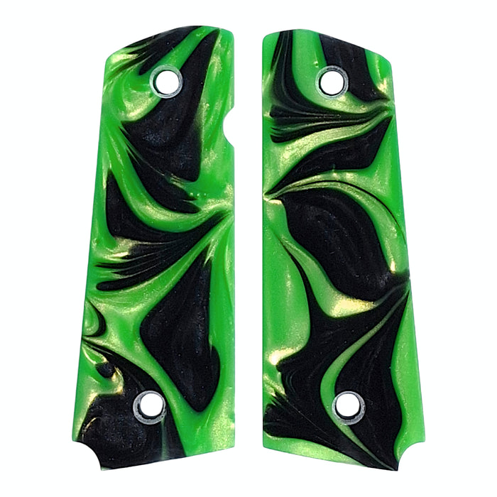 Green & Black Pearl 1911 Grips (Full Size)