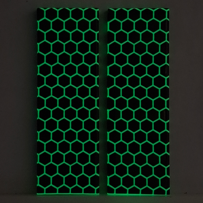 Glow in the Dark Honeycomb Patterned Pearl Scale Sets