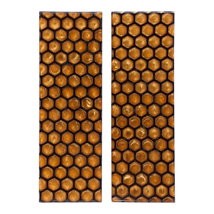 Orange & Black Honeycomb Patterned Pearl Scale Sets