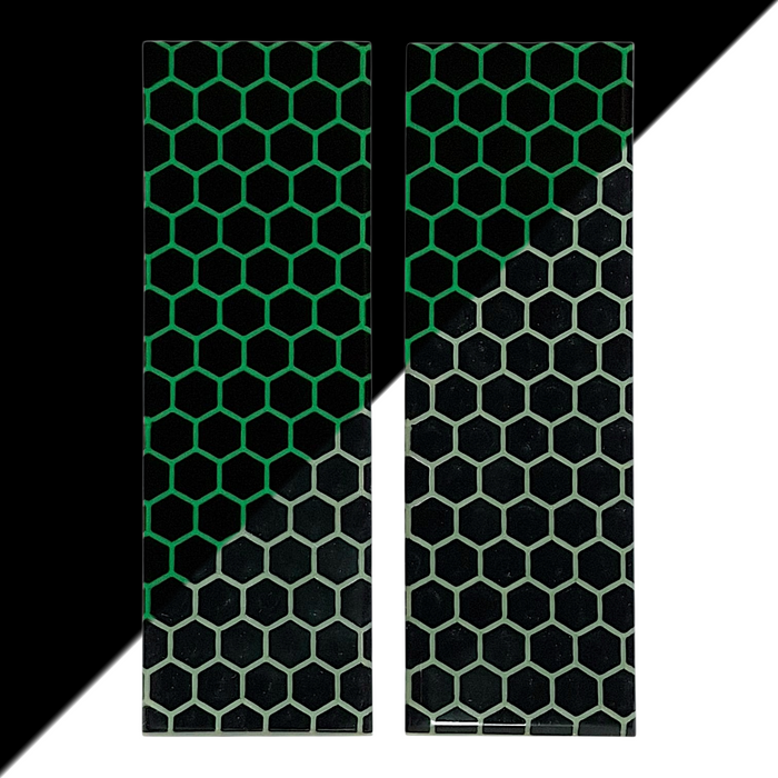 Glow in the Dark Honeycomb Patterned Pearl Scale Sets