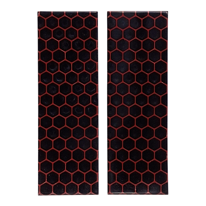 Black & Red Honeycomb Patterned Pearl Scale Sets