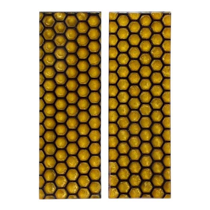 Gold & Black Honeycomb Patterned Pearl Scale Sets