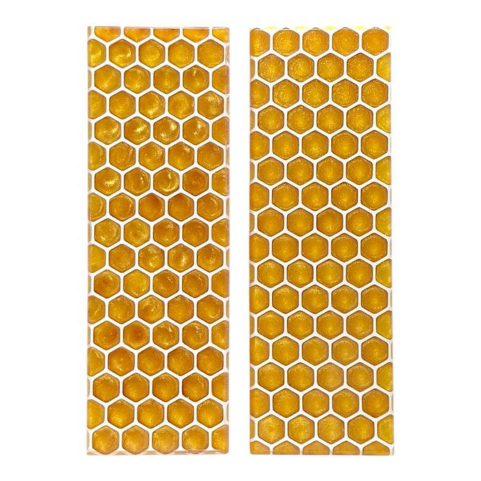 Gold & White Honeycomb Patterned Pearl Scale Sets