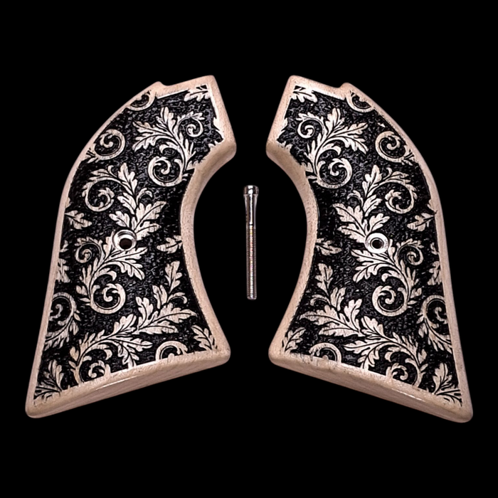 Maple Inked Floral Heritage Rough Rider Grips