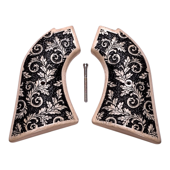 Maple Inked Floral Heritage Rough Rider Grips