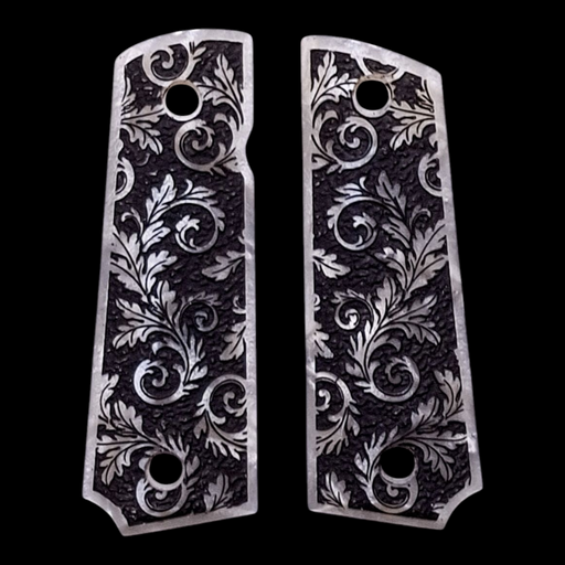 Gold Plated Scroll Design Grip Panels For Browning 1911-22 & 1911-380 Handguns