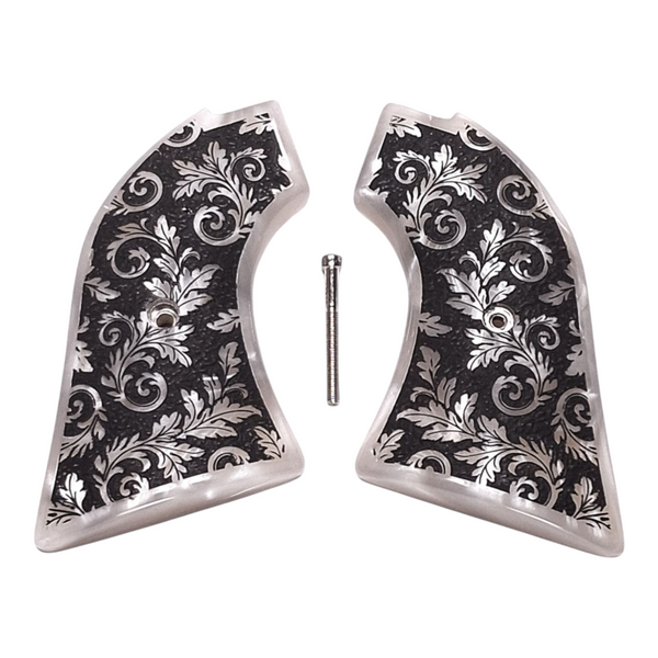 Pearl Floral Scroll Heritage Rough Rider Grips