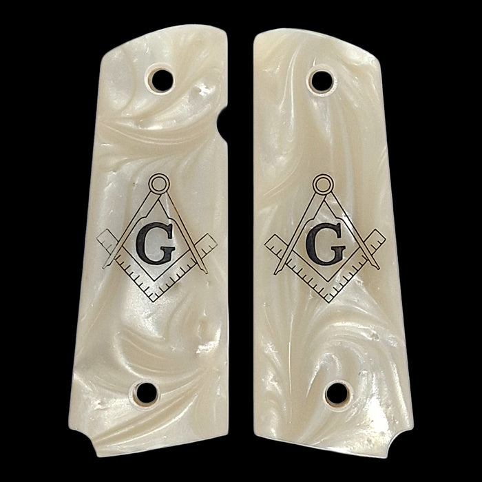 Pearl Masonic 1911 Grips (Full Size)