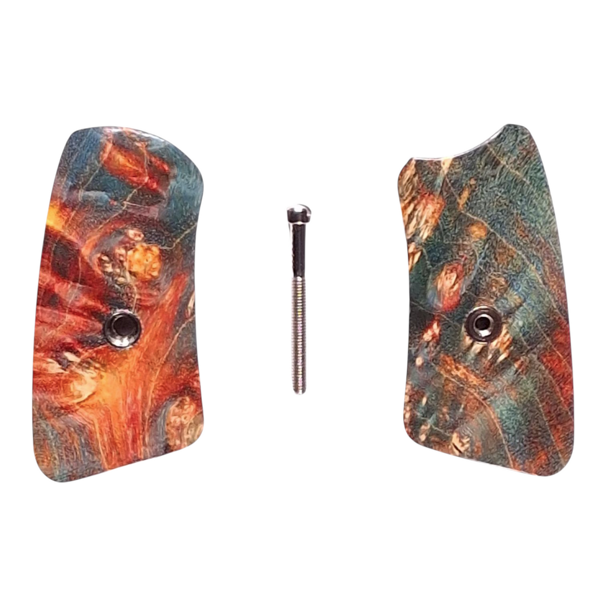 Dyed Box Elder Ruger Sp101 Grip Inserts #2 — LS Grips