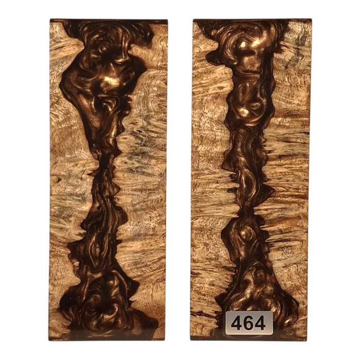 Amboyna Burl & Brown Pearl Scales #464