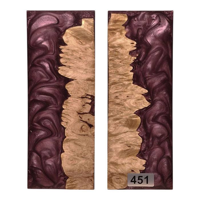 Maple Burl & Purple Pearl Scales #451