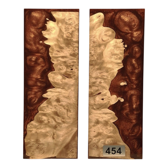 Maple Burl & Copper Pearl Scales #454