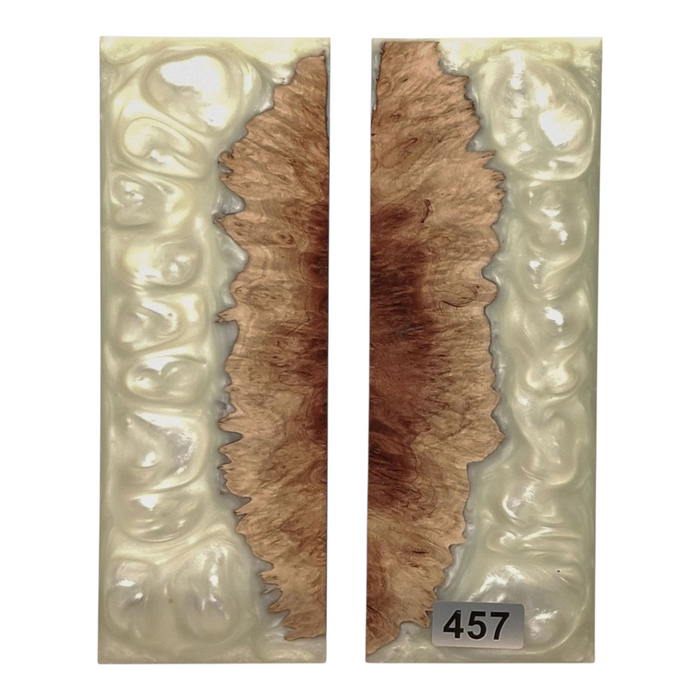 Mallee Burl & Cream Pearl Scales #457