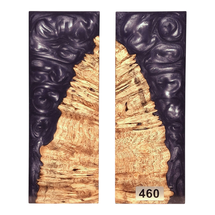 Amboyna Burl & Deep Purple Pearl Scales #460