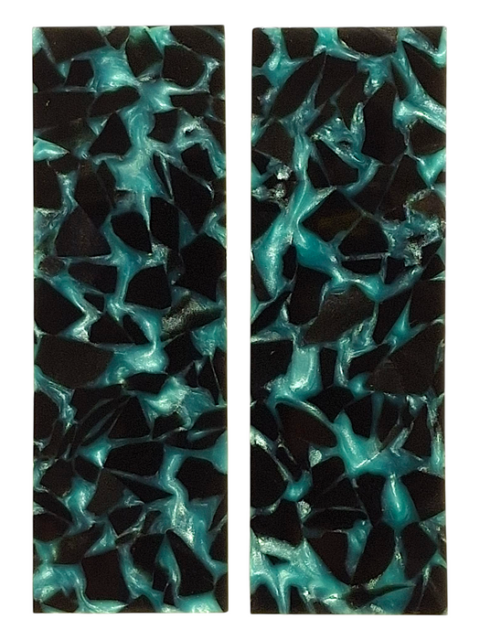 Turquoise & Black Terrazzo Pearl Scale Sets