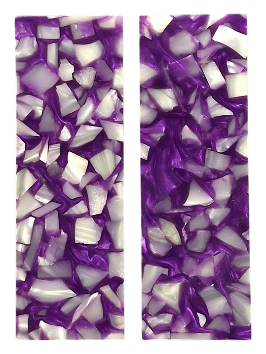 Purple & White Terrazzo Pearl Scale Sets