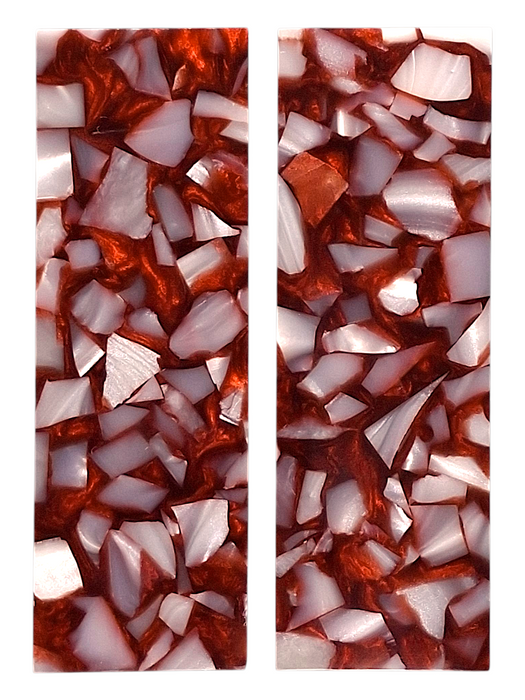 Red & White Terrazzo Pearl Scale Sets