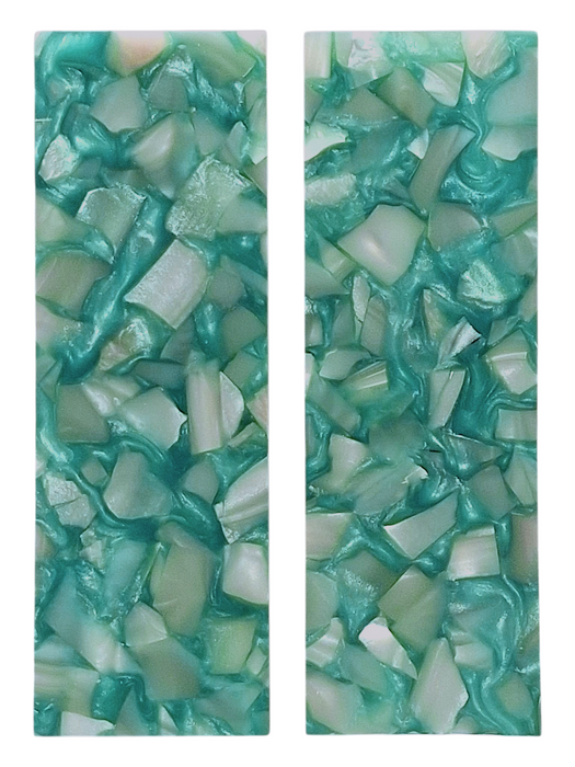 Turquoise & White Terrazzo Pearl Scale Sets