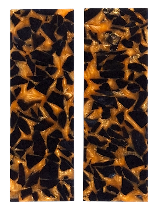 Orange & Black Terrazzo Pearl Scale Sets